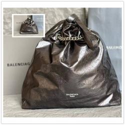 Balenciaga巴黎世家742942 742941 CRUSH 小号/中号垃圾袋托特包