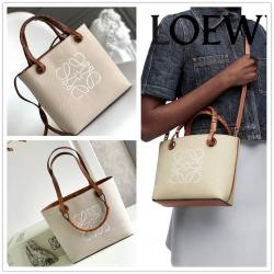 LOEWE罗意威A717S74X01/A717S72X06迷你/小号帆布Anagram Tote 托特包062187/0...