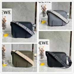 LOEWE罗意威官网男包B553A72X21 military messenger超小号军用邮差包