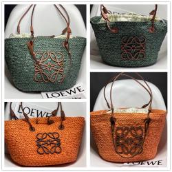 LOEWE罗意威A223T43X02/A223P65X01 Anagram Basket 编织菜篮子包