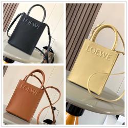 罗意威LOEWE官网女包A933S30X01琴谱包油亮牛皮革 Standard A5 Tote 托特包