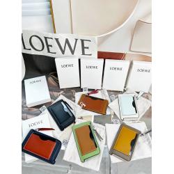 罗意威LOEWE英国官网新款拼色拉链卡包