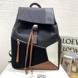 罗意威LOEWE正品男包335.80.Z54 Puzzle Backpack男士拼接双肩包8923