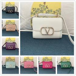 valentino华伦天奴正品女包VLOGO TYPE 新款小方包单肩包2051