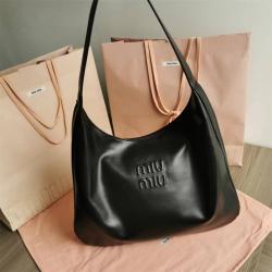 MIUMIU缪缪包包官网5BB134 HOBO TOTE半月包腋下包