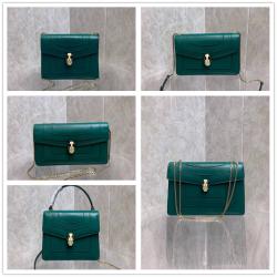 Bvlgari宝格丽34559/39174/37044/35106/38329 Serpenti Forever 蛇头包绿色