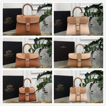 Delvaux/德尔沃三拼焦糖/奶茶Brillant MINI/PM/MM/EWBox Calf手袋