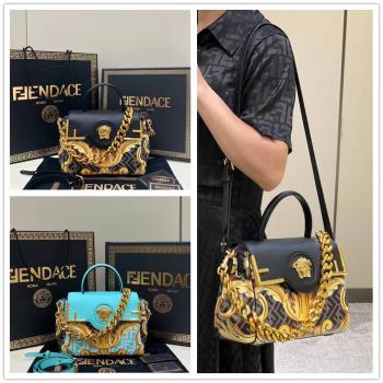 VERSACE DBFI039 FENDACE LA MEDUSA 芬迪范思哲联名中号印花手袋