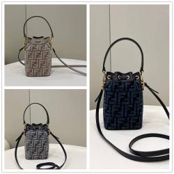 Fendi/芬迪包包8BS010 Mon Tresor织物水桶包8578