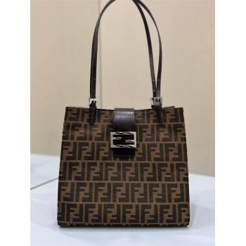 FENDI芬迪中古帆布老花单肩TOTE托特包8316