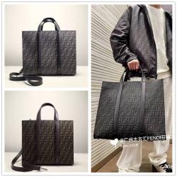 FENDI芬迪7VA390 FF老花男士托特包8390