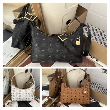MCM中文官网 AREN VISETOS HOBO小号腋下包牛角包MWHESTA01