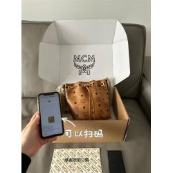 mcm韩国官网中文版Soft Berlin Visetos迷你抽绳水桶包MWDAABF03