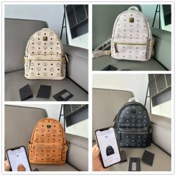 MCM小号STARK VISETOS侧饰铆钉双肩背包MMKAAVE15/MMKEAVE15