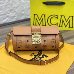 MCM小号Tracy Visetos圆筒包斜挎包MWRBSXT01