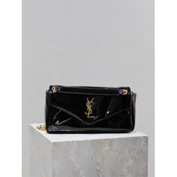 YSL圣罗兰官网包包734153 CALYPSO SMALL 漆皮手袋