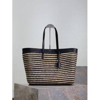 YSL圣罗兰官网女包600281/394195 编织 SHOPPING 购物袋