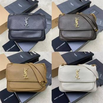 YSL女包官网圣罗兰633178 NIKI中号大象纹邮差包