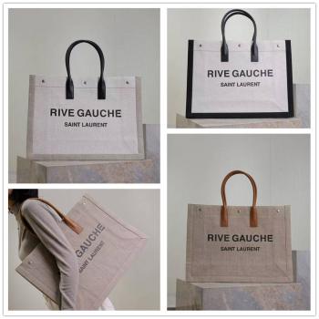 YSL圣罗兰包包官网509415 RIVE GAUCHE帆布托特包