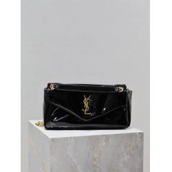 YSL圣罗兰官网包包734153 CALYPSO SMALL 漆皮手袋
