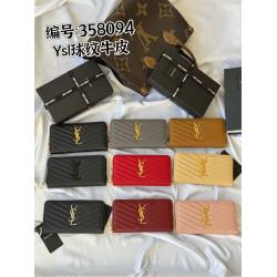 YSL圣罗兰358094 CASSANDRE MONOGRAM长款拉链钱包