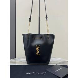 YSL圣罗兰香港官网801070 POCHON 小羊皮手袋水桶包