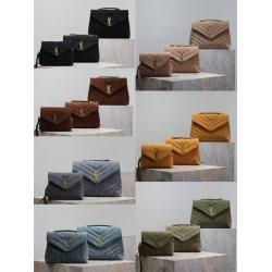 YSL圣罗兰香港官网467072/494699/574946 LOULOU 绒面麂皮手袋487216