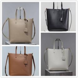 YSL中文官网圣罗兰600307 SHOPPING TOY皮革手袋竖款购物袋托特包
