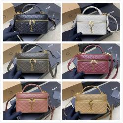 YSL官网包包圣罗兰766731 GABY VANITY BAG 小羊皮化妆包盒子包