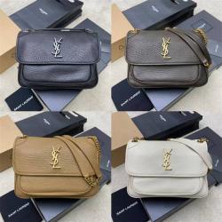YSL女包官网圣罗兰633178 NIKI中号大象纹邮差包