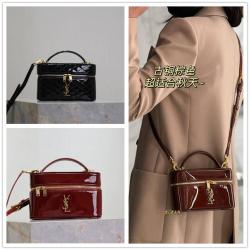 YSL圣罗兰包包官网766731 GABY VANITY BAG漆皮化妆包