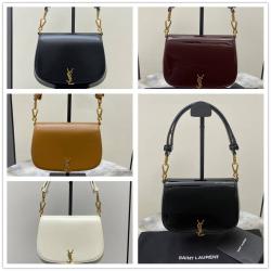 YSL圣罗兰包包官网800846 VOLTAIRE TOP HANDLE BOX马鞍包腋下包