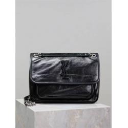 YSL圣罗兰包包官网633178 633158 NIKI中号油蜡皮邮差包