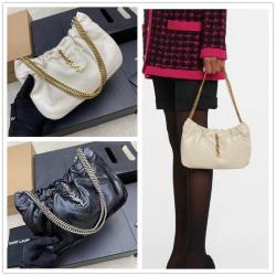 YSL圣罗兰681632 leather shoulder bag 迷你云朵包腋下包链条包