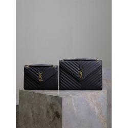 YSL圣罗兰官网487206 487198 ENVELOPE MONOGRAM V纹信封包