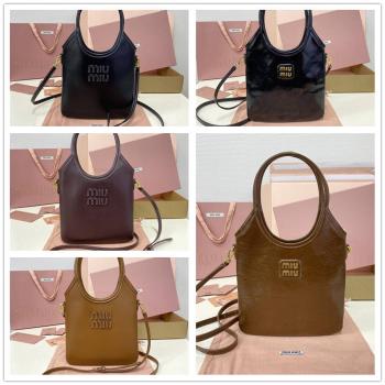 MIUMIU缪缪中国官网5BA281 IVY皮革手袋托特包
