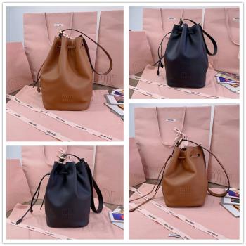 MIUMIU官网正品缪缪5BE090 5BE089 皮革水桶包