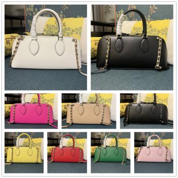 Valentino华伦天奴GARAVANI ROCKSTUD E/W小牛皮手袋2075L大号