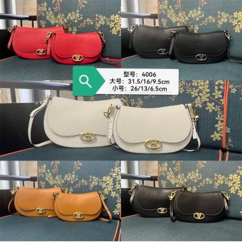 Valentino华伦天奴GARAVANI OHVAL 小号/大号小牛皮手袋4006