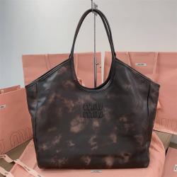 MIUMIU缪缪香港官网5BG276 IVY 复古擦色大号托特包