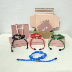 MIUMIU缪缪中文官网5IB538 绳索手链手绳脚绳包饰挂件