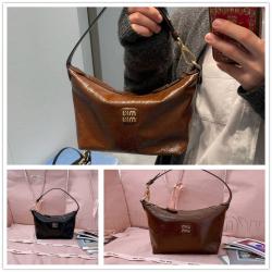 MIUMIU缪缪中国官网5NE841 Naplak漆面皮革小包饭盒包