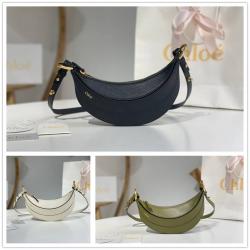 Chloe蔻依CHC24WP431N72 粒面小牛皮BANANA斜挎包香蕉包