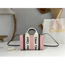 Chloe官网包包蔻依Woody 迷你钩织斜挎托特包W7666