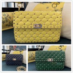 Valentino华伦天奴ROCKSTUD SPIKE 中号铆钉包链条包单肩包0122