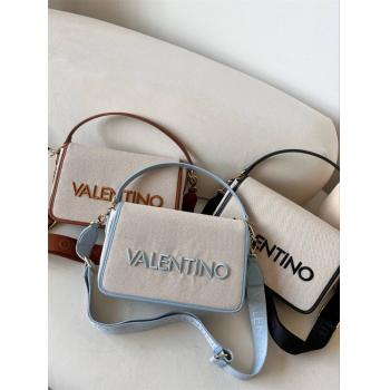 Valentino华伦天奴Chelsea Re Flap Recycled Cotton Bag帆布斜挎包22065