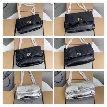 Balenciaga巴黎世家女包官网7659662/7659452 MONACO小号/中号链条包
