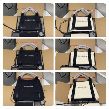 Balenciaga巴黎世家正品官网3903462/3399332 NAVY XS/小号帆布托特包