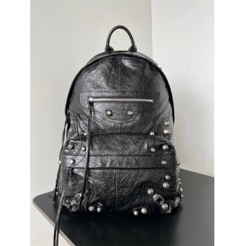 Balenciaga巴黎世家官网正品7662972 Le Cagole 铆钉双肩包