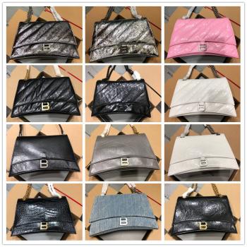 Balenciaga巴黎世家中国官网7163932 CRUSH 中号绗缝链条包
